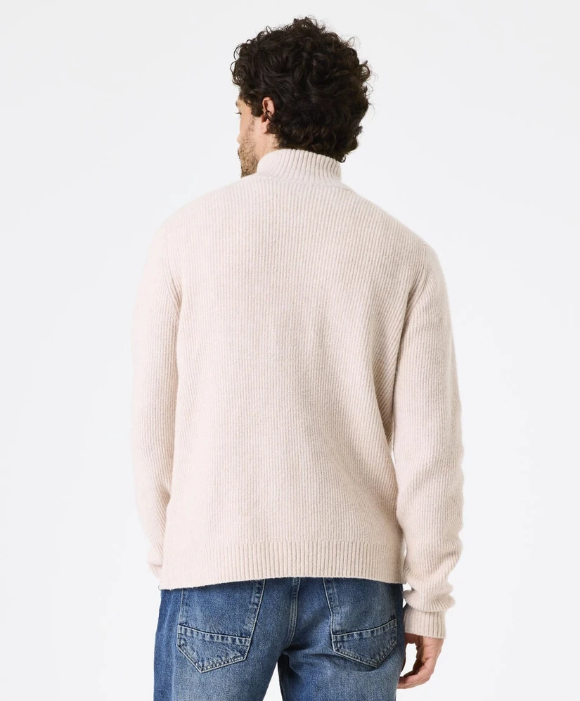 GARCIA Half Zip Trui Rib