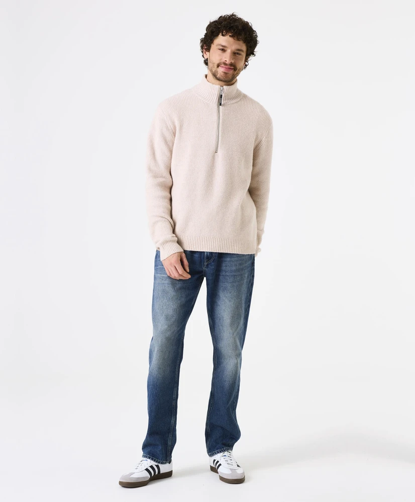 GARCIA Half Zip Trui Rib