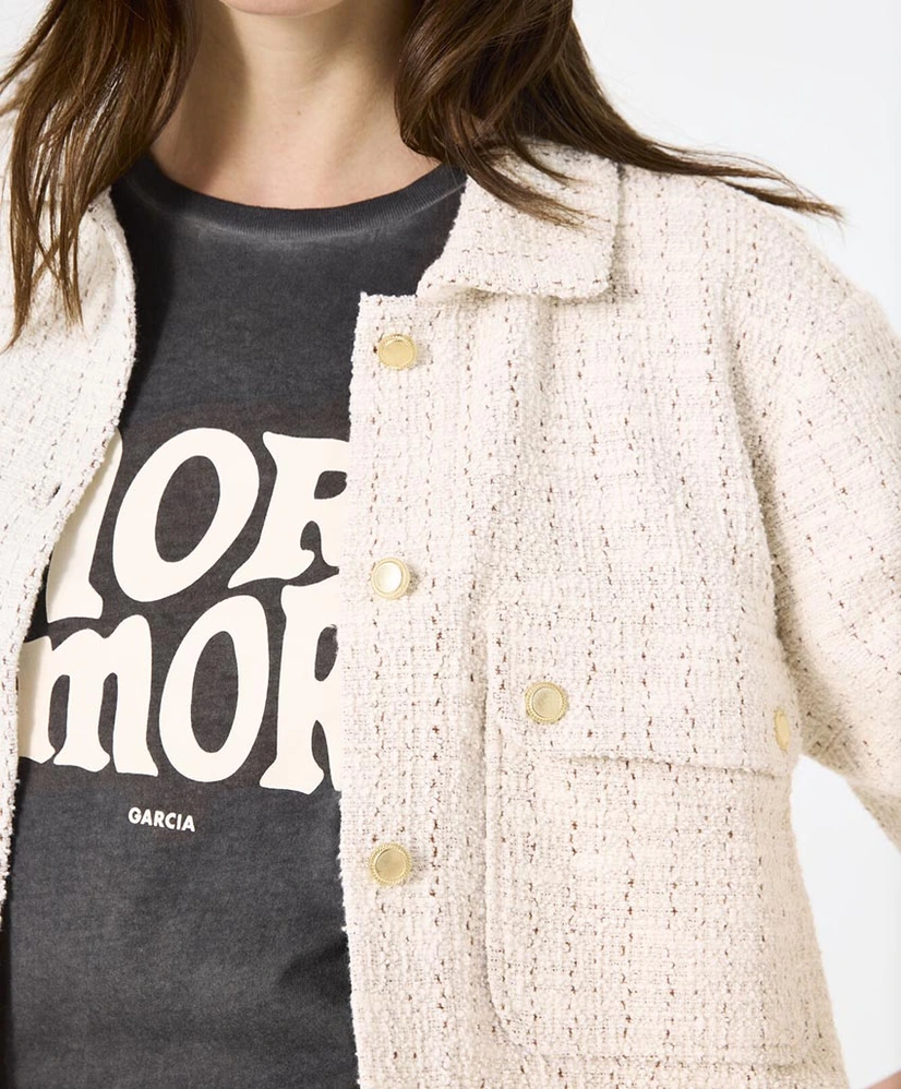 GARCIA Jacket Tweed Stijl