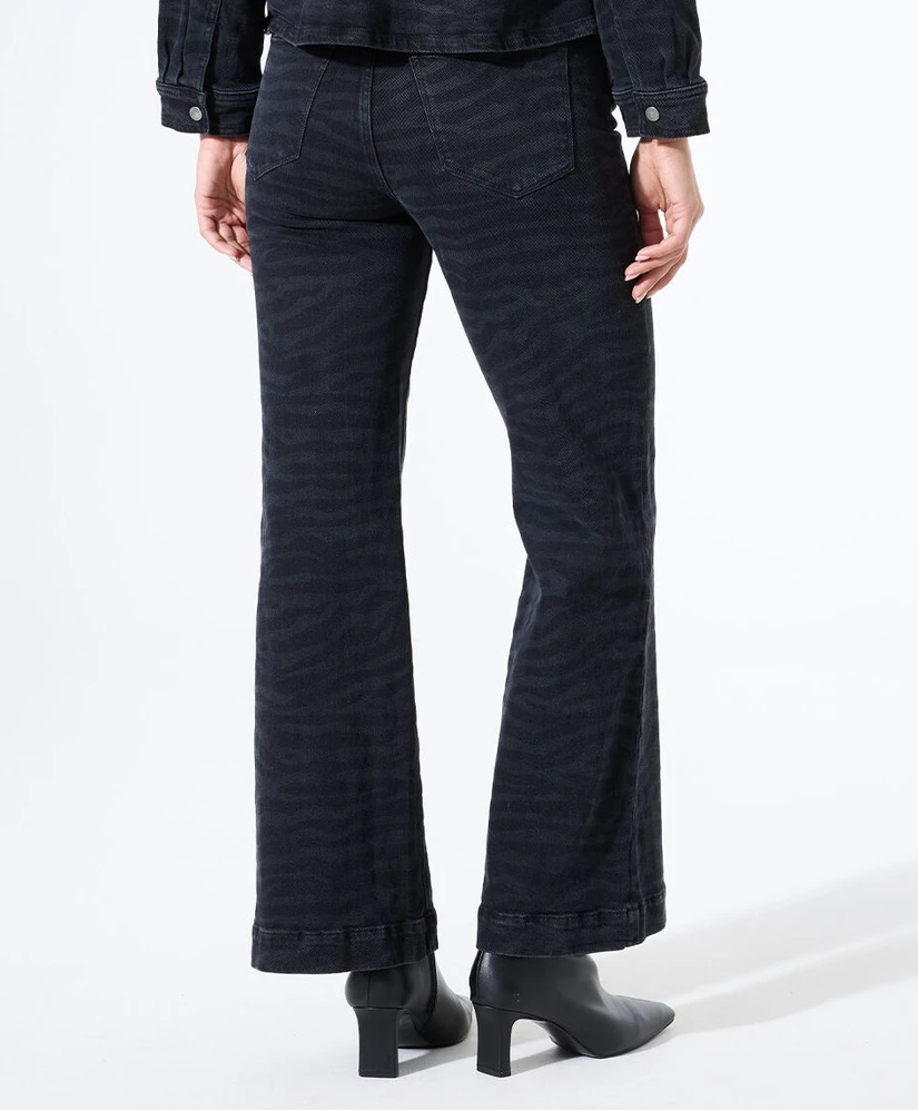 GARCIA Jeans Zebra Print Flared Fit