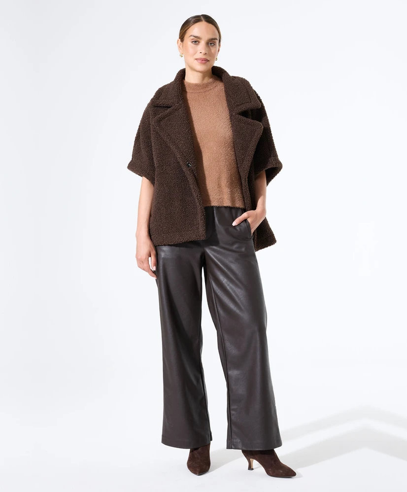 GARCIA Leren Broek Effen