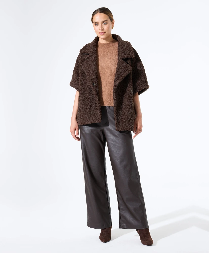 GARCIA Leren Broek Effen