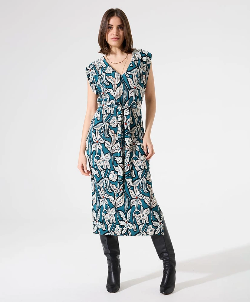 Garcia Midi Jurk Bloemenprint