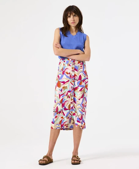 GARCIA Midi Rok Allover Print