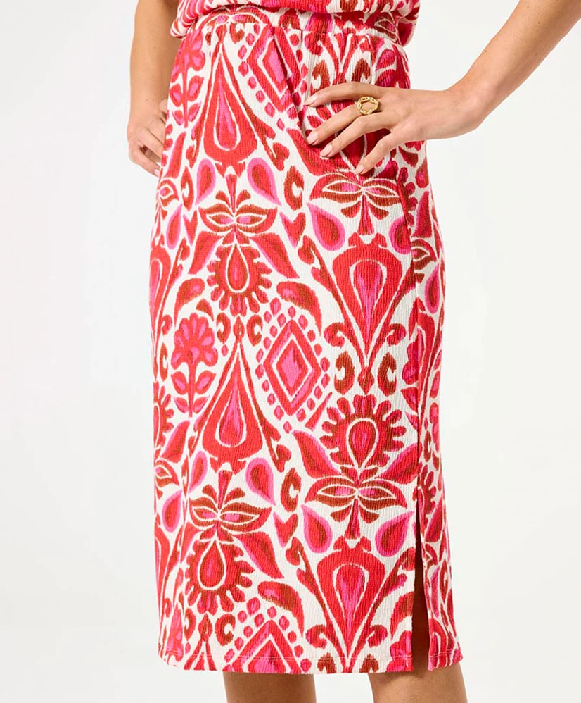 GARCIA Midi Rok Split Print