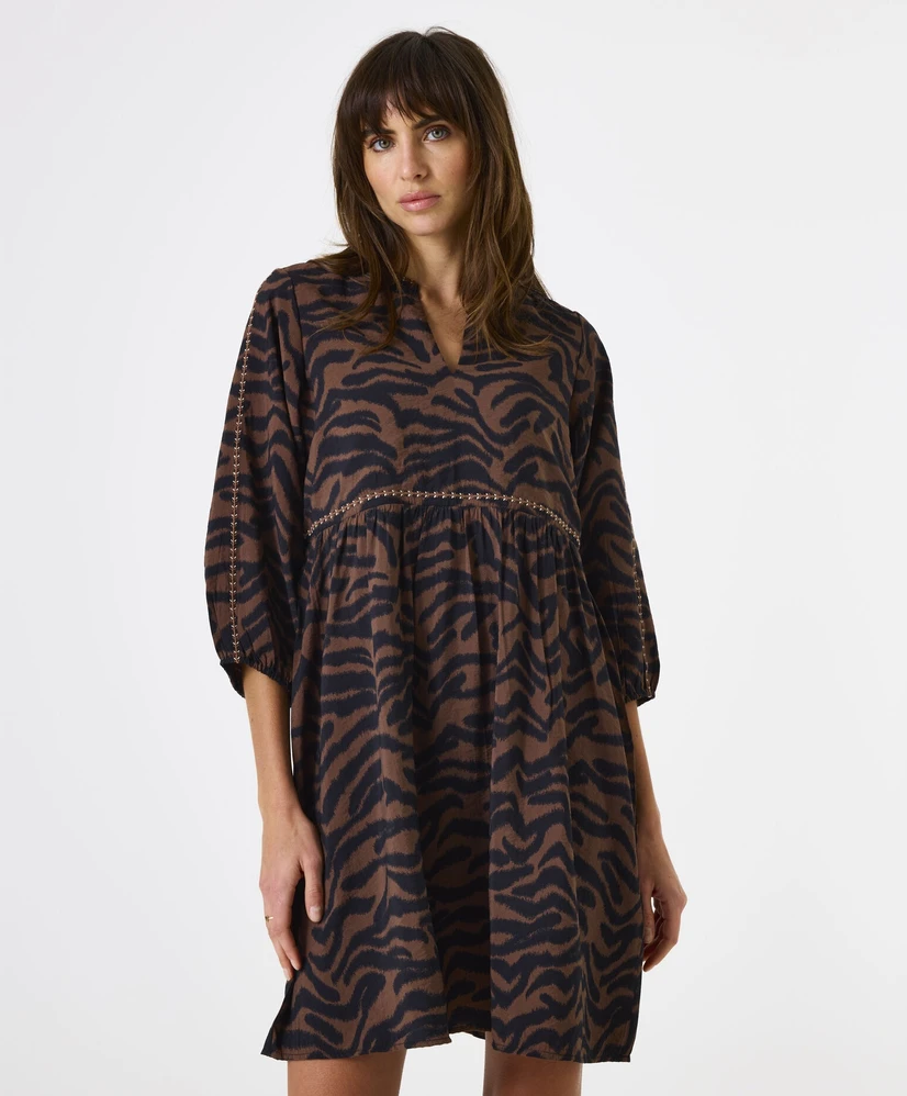 GARCIA Mini Jurk Zebraprint