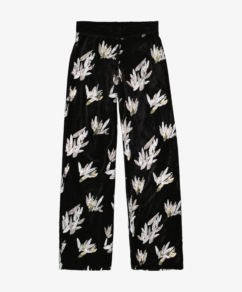 GARCIA Pantalon Pailletten Print