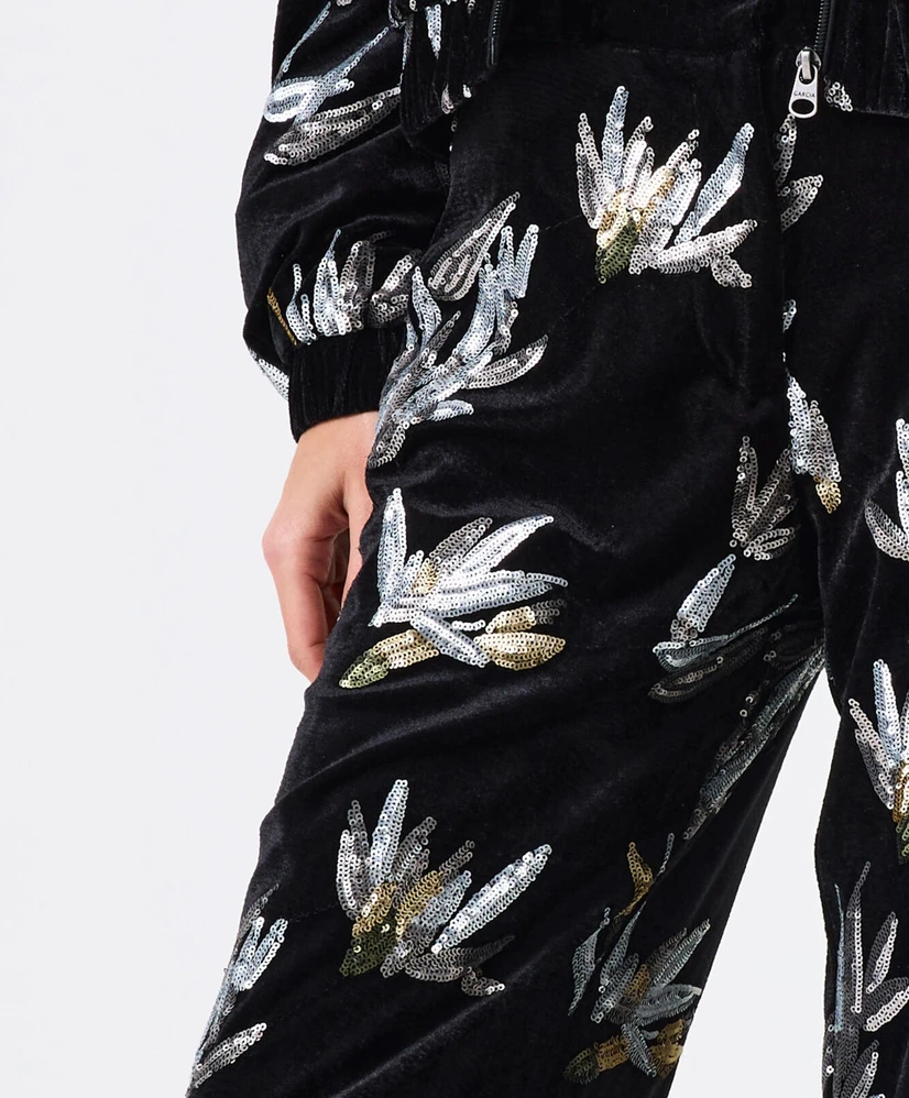 GARCIA Pantalon Pailletten Print