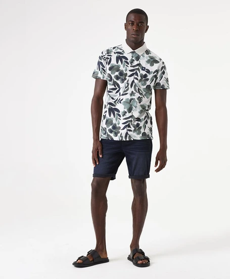 GARCIA Polo Allover Print