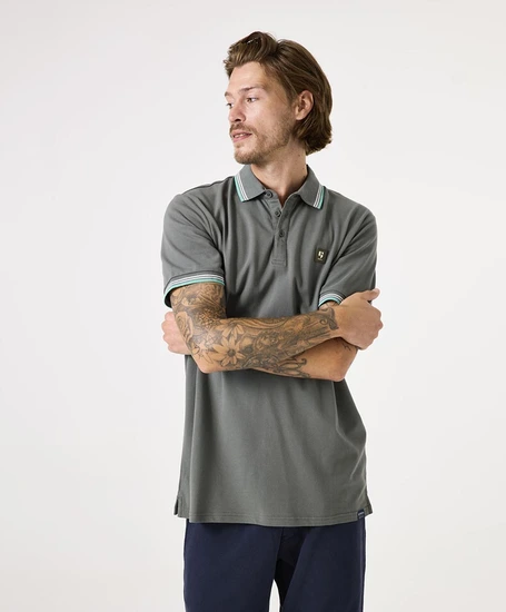 GARCIA Polo Stripe Detail