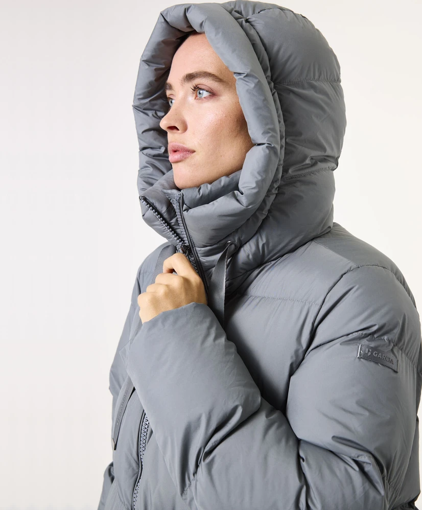 GARCIA Puffer Jas Effen