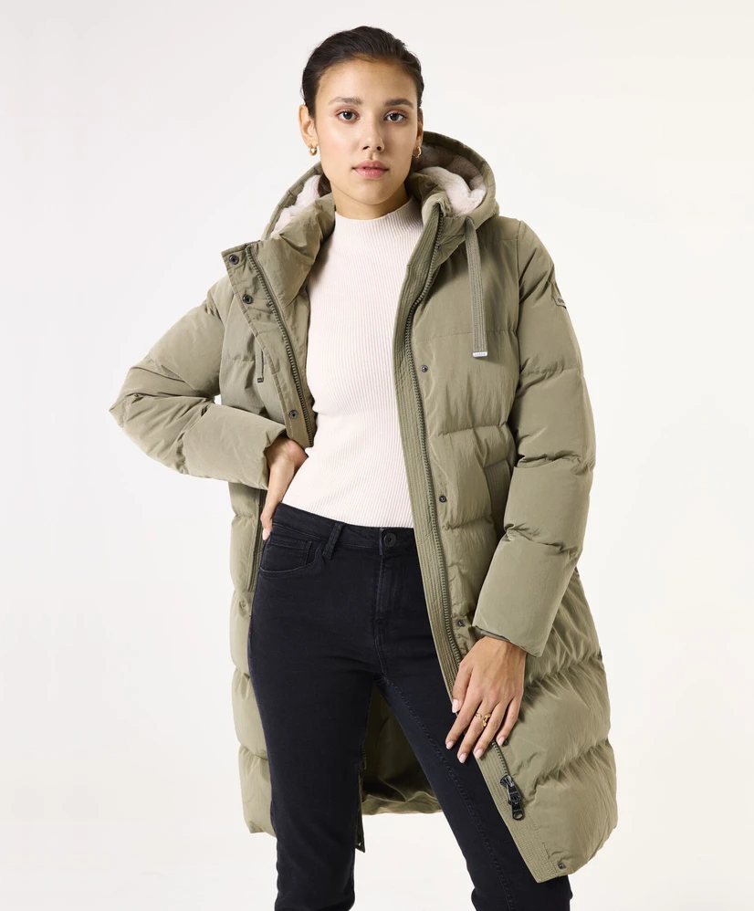 GARCIA Puffer Jas Effen