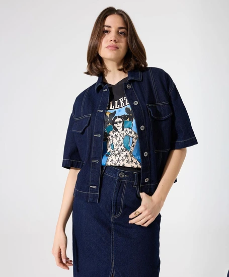 Garcia Spijkerblouse