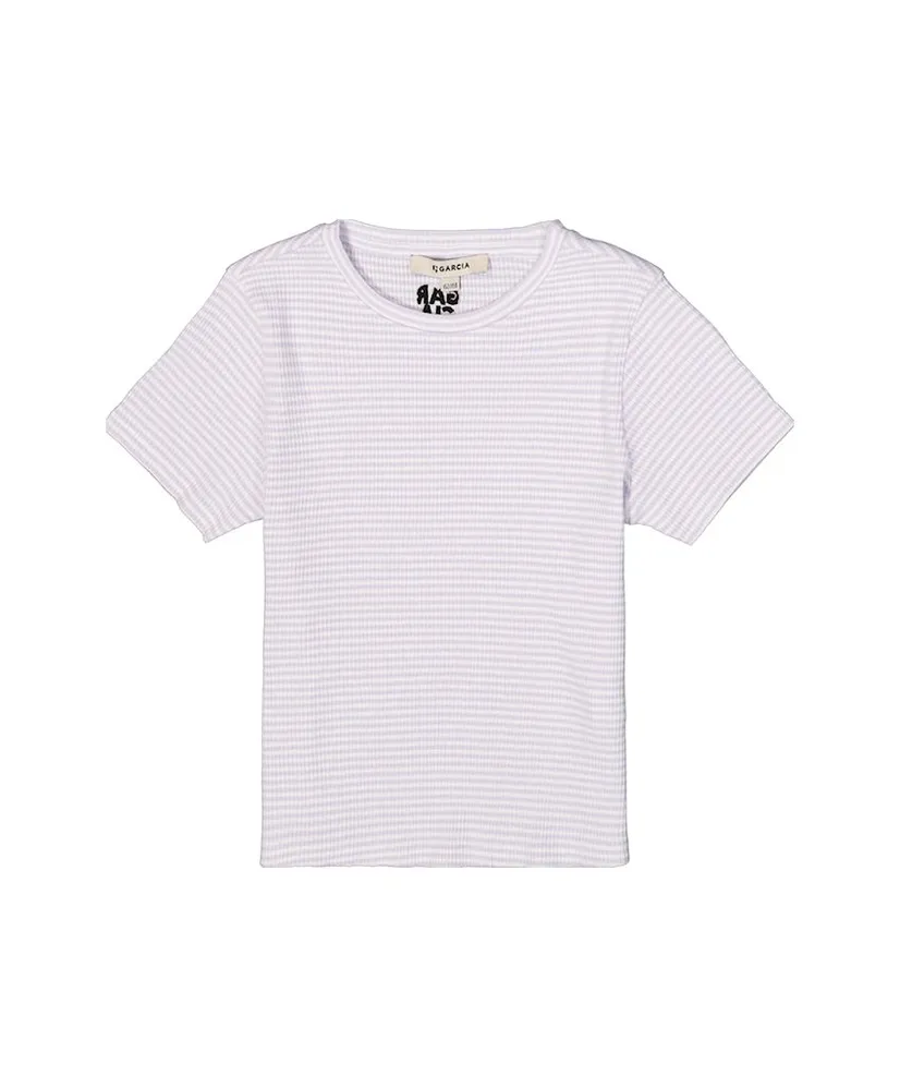GARCIA T-shirt Gestreept Rib
