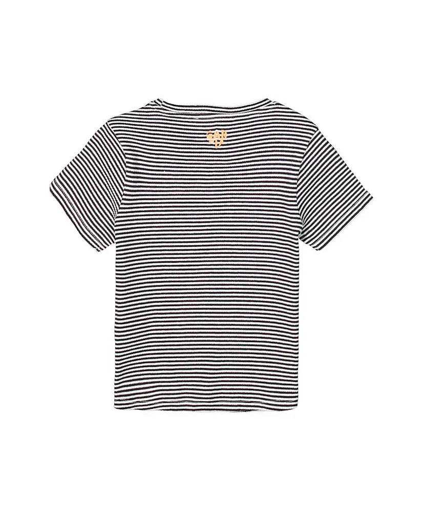 GARCIA T-shirt Gestreept Rib