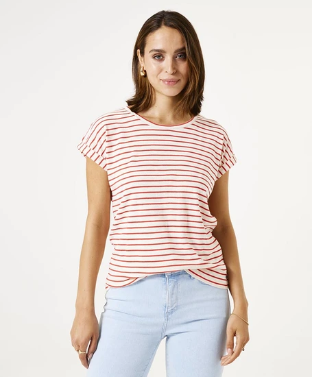 GARCIA T-shirt Gestreept