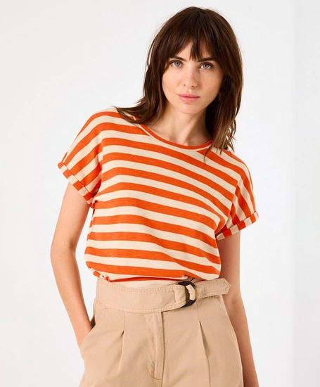 GARCIA T-shirt Gestreept