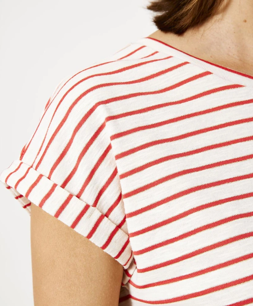 GARCIA T-shirt Gestreept