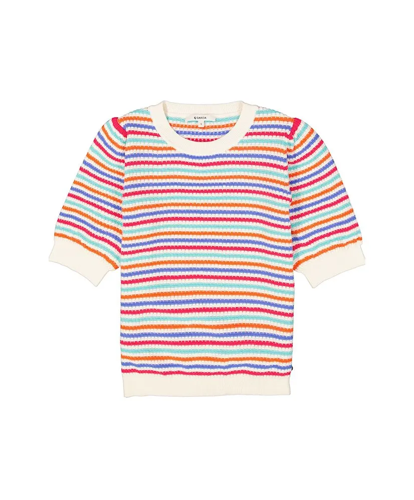 GARCIA T-shirt Gestreept
