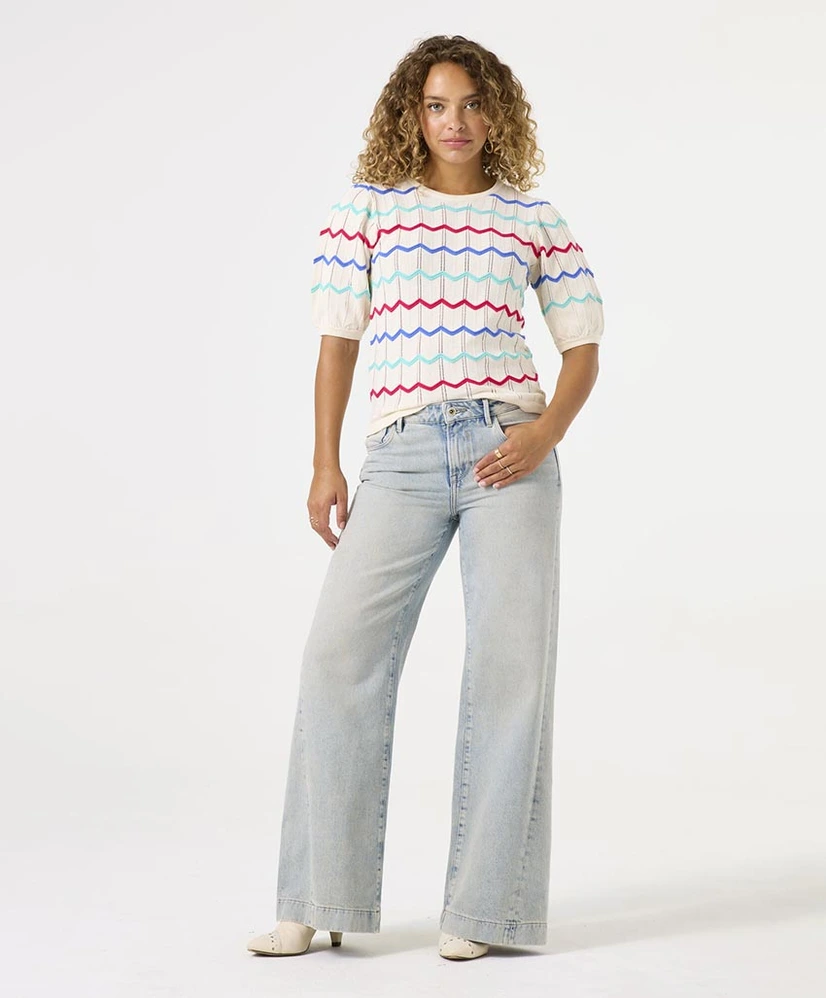 GARCIA T-shirt Gestreept