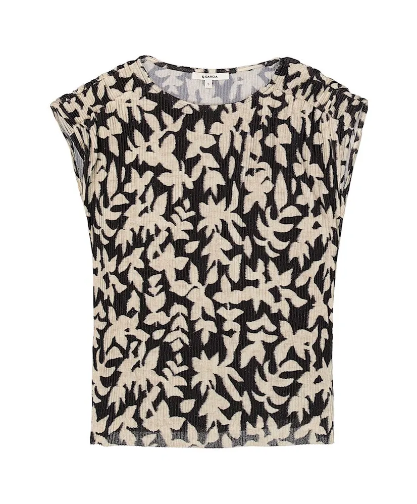 GARCIA T-shirt Rib Allover Print
