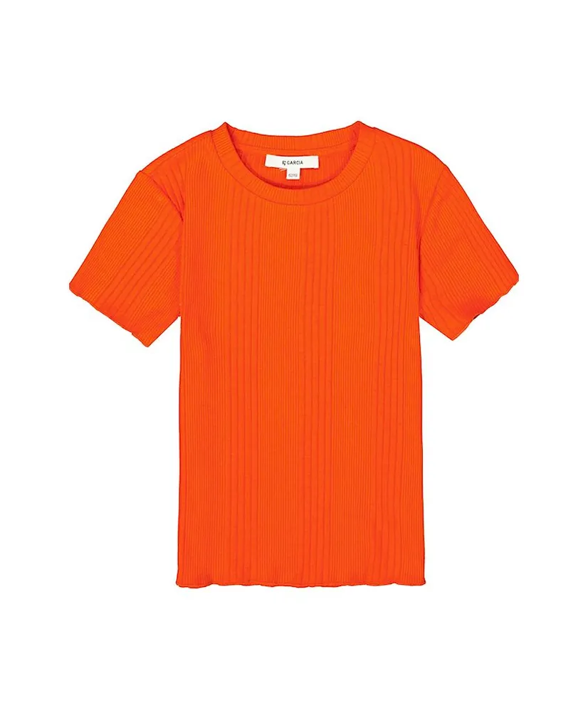 GARCIA T-shirt Rib Effen
