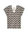 GARCIA T-shirt V-hals Allover Print