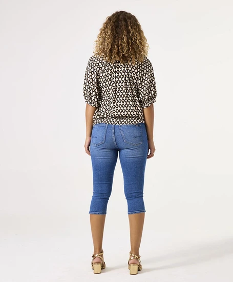 GARCIA T-shirt V-hals Allover Print