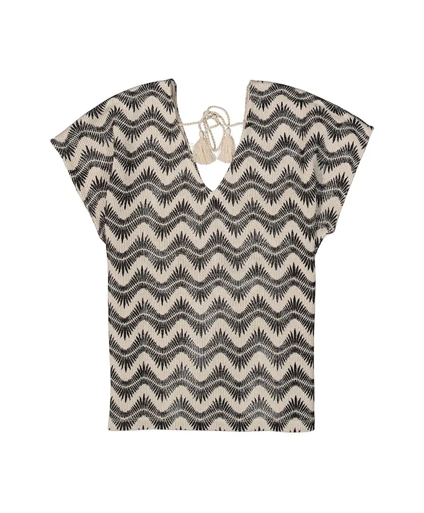 GARCIA T-shirt V-hals Allover Print