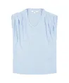 GARCIA T-shirt V-hals Gestreept