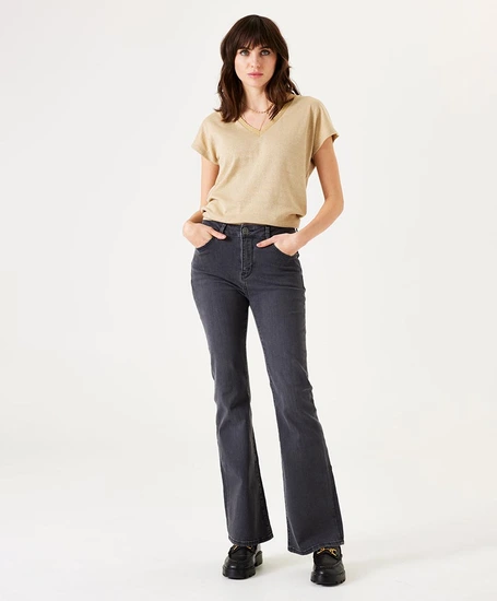GARCIA T-shirt V-hals Glitter