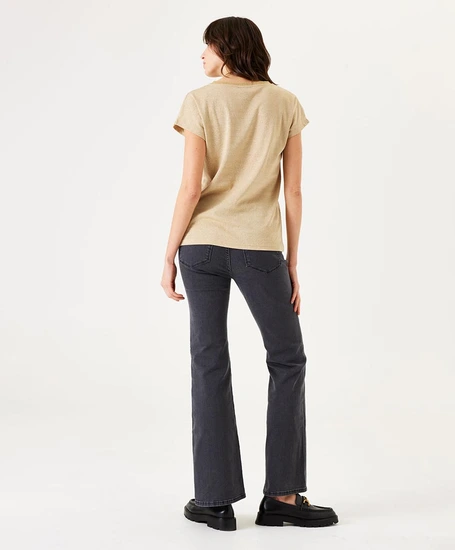 GARCIA T-shirt V-hals Glitter