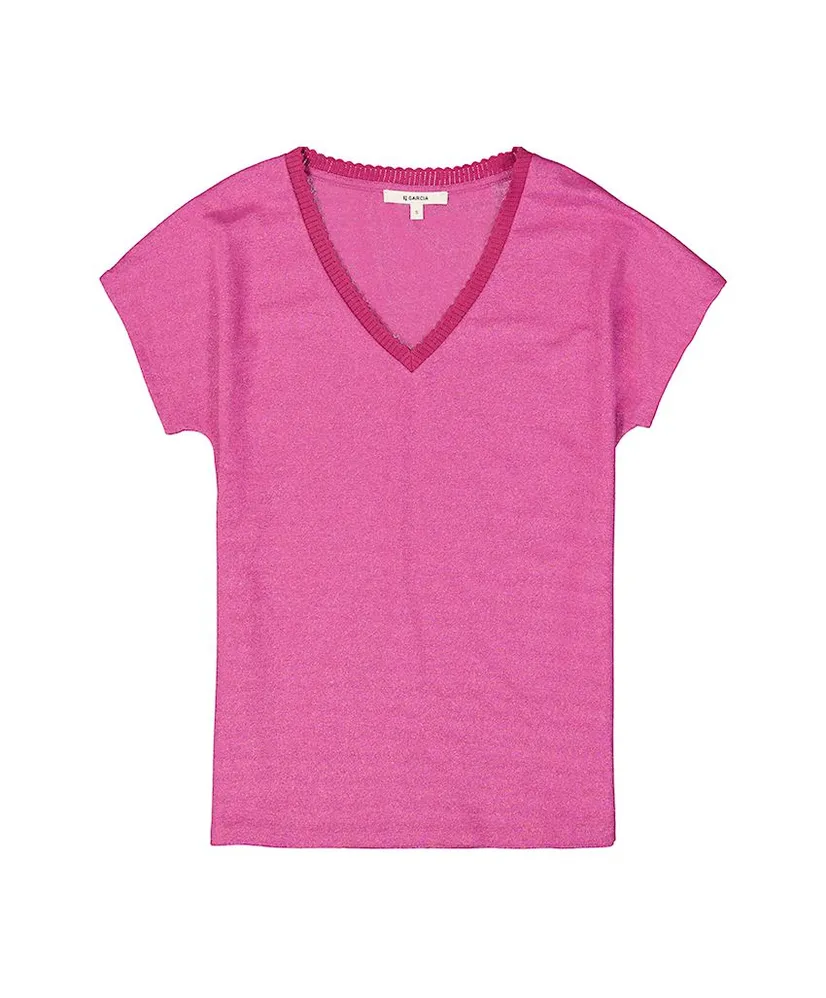 GARCIA T-shirt V-hals Glitter