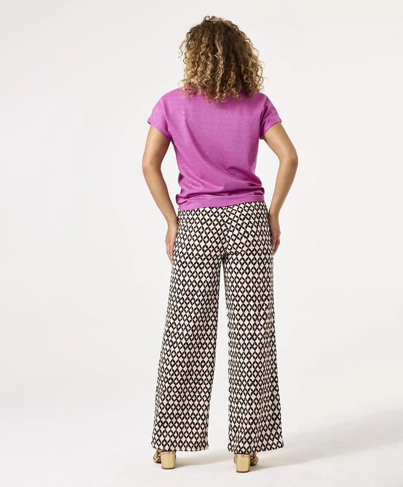 GARCIA T-shirt V-hals Glitter