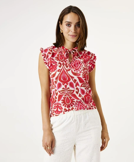 GARCIA Top Allover Print