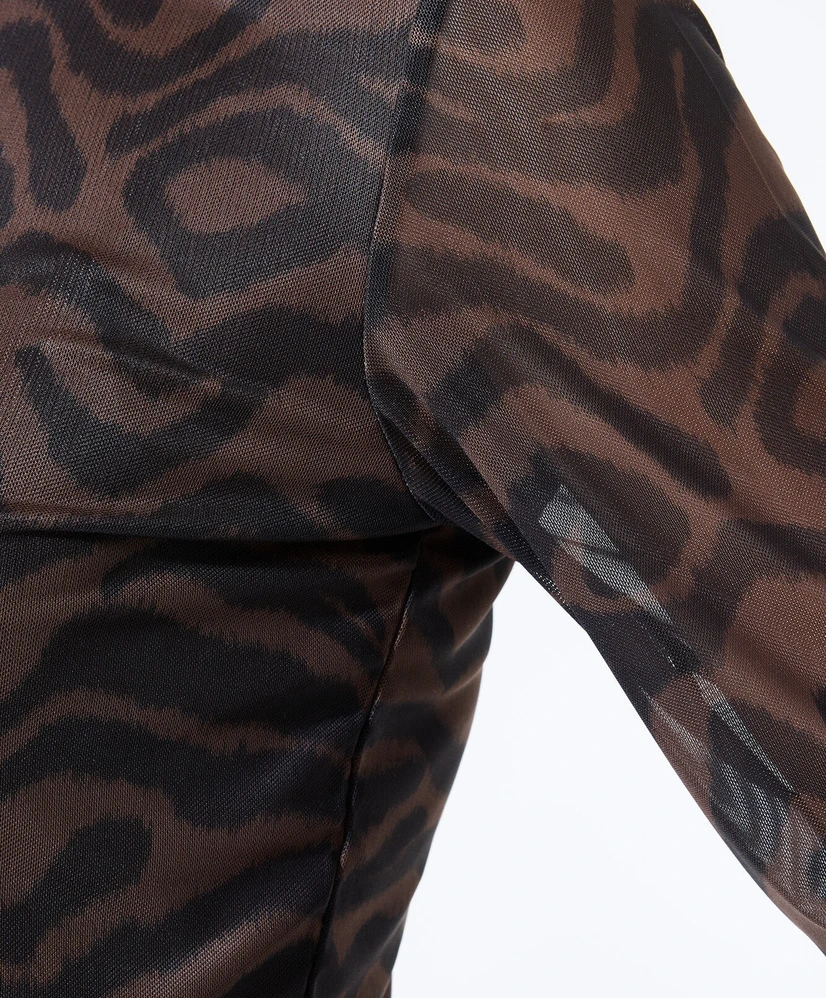GARCIA Top Zebraprint