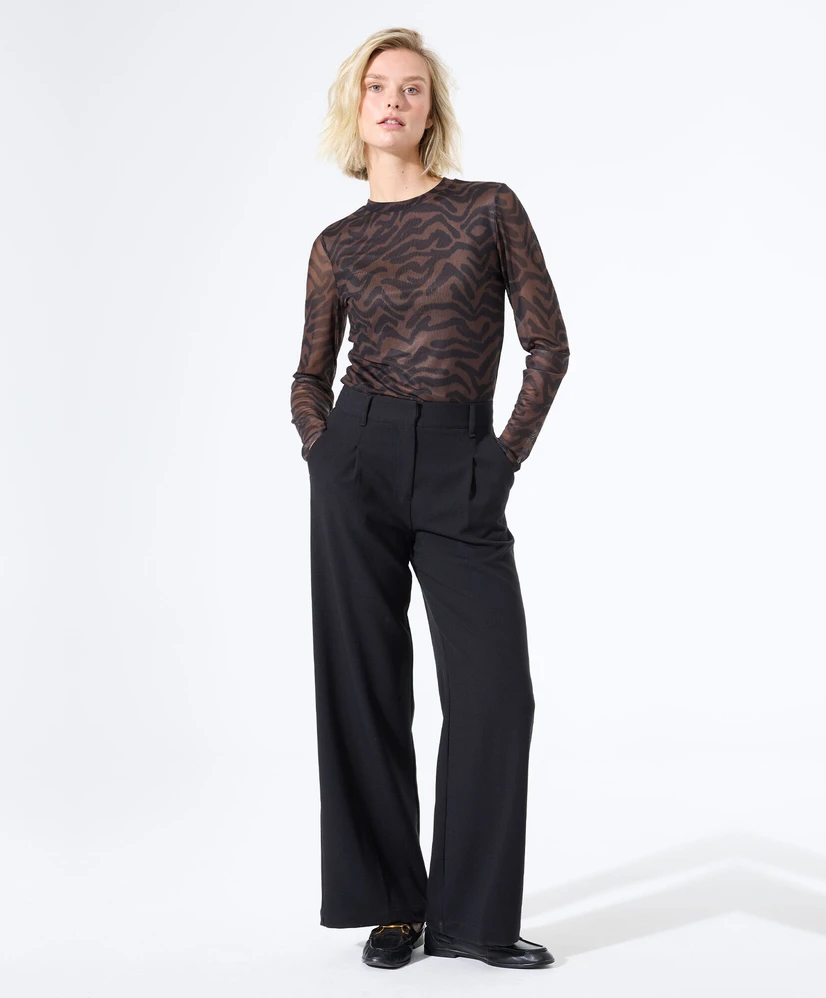 GARCIA Top Zebraprint