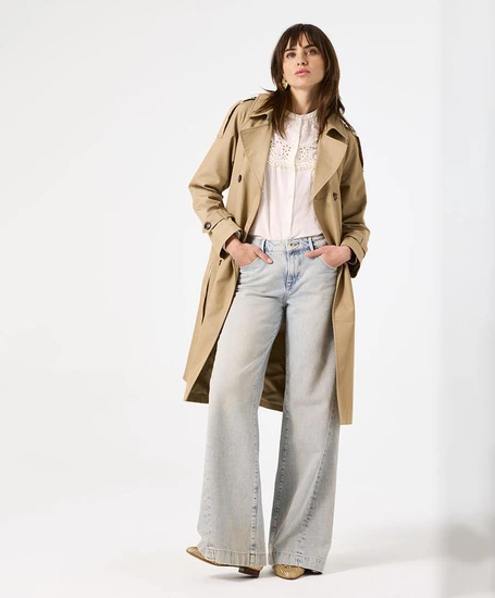 GARCIA Trenchcoat Effen