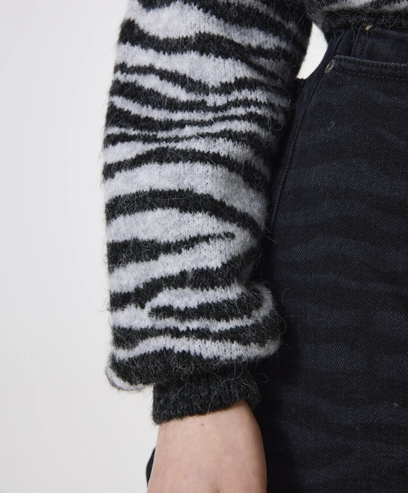 GARCIA Trui Zebraprint