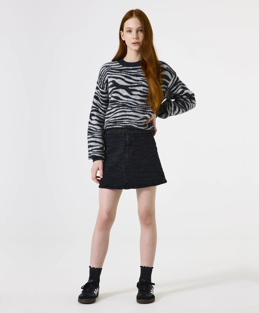 GARCIA Trui Zebraprint