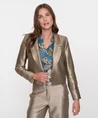 Geisha Blazer Cropped Metallic
