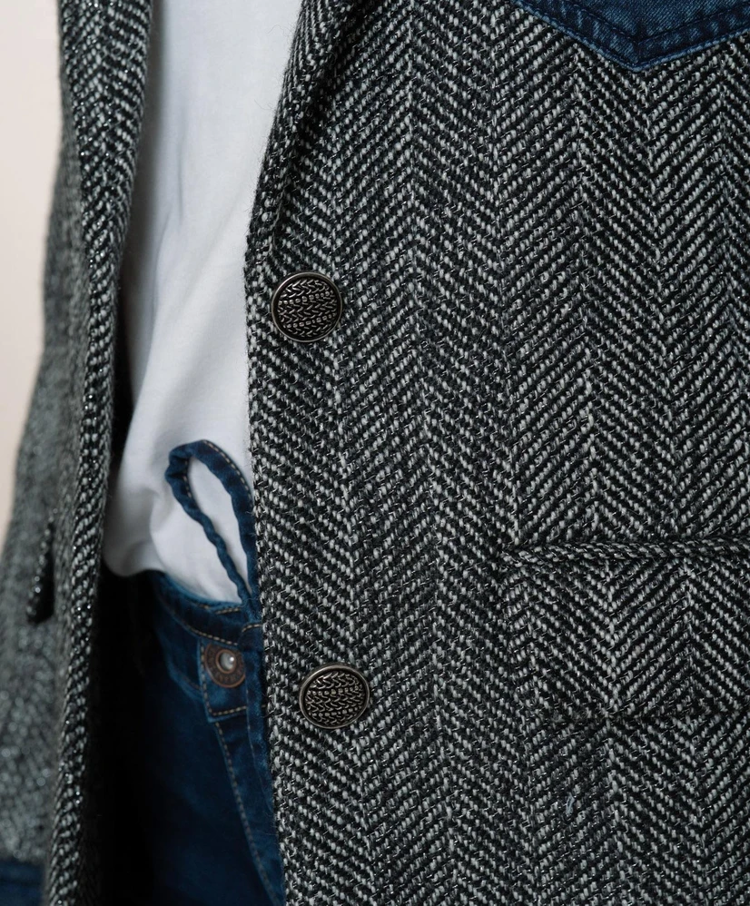 Geisha Blazer LM Blazer tweed + denimpocket