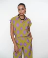 Geisha Blouse Allover Print