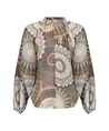 Geisha Blouse Allover Print