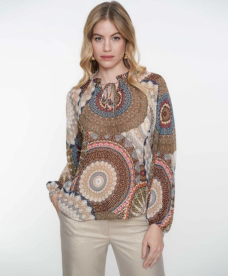 Geisha Blouse Allover Print