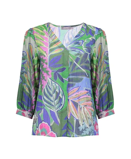 Geisha Blouse Allover Print