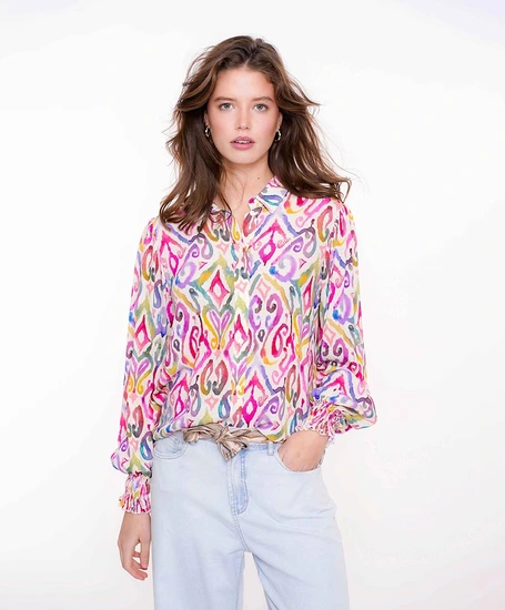 Geisha Blouse Allover Print