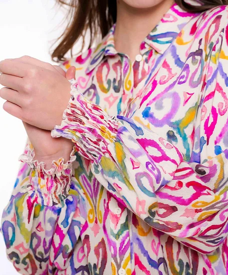 Geisha Blouse Allover Print
