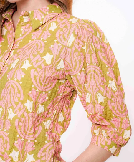Geisha Blouse Allover Print