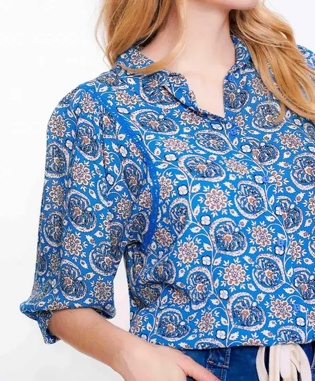 Geisha Blouse Allover Print